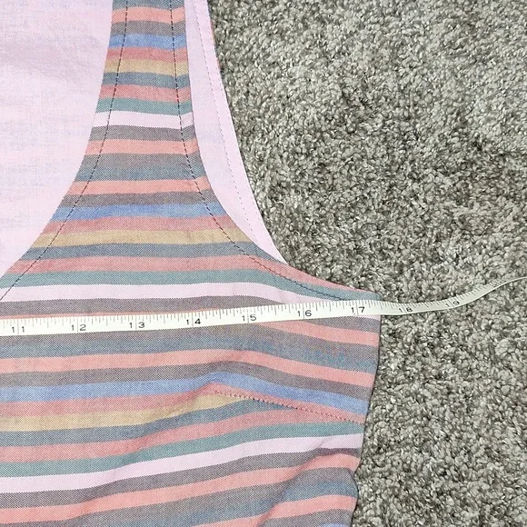 Madewell lined mini tank dress scoop neck button front - Small - Picture 8 of 11